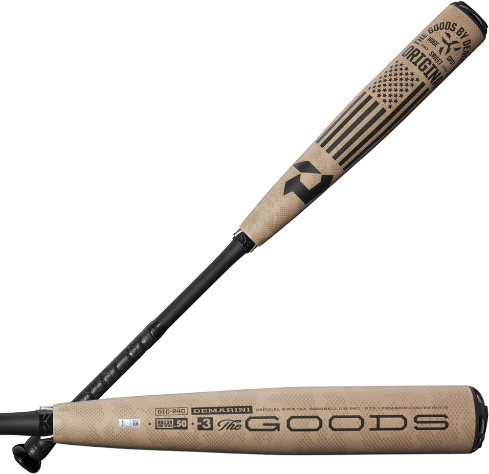 New DeMarini 2024 The Goods (-3) BBCOR Baseball Bats Gray/Black