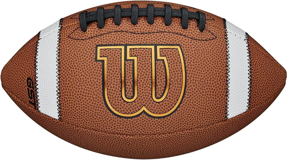 New Wilson GST Composite Football - Youth Size, Tan TDY