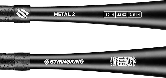 New StringKing Metal 2 - USSSA Certified Youth Big Barrel Senior League Baseball Bat -8