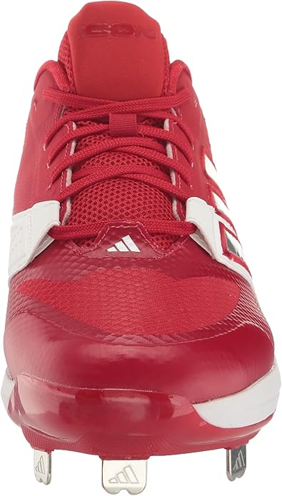 New Adidas Mens Icon 8 Metal Baseball Cleats Size 9.5 Red/White