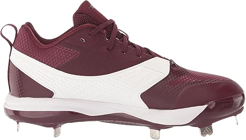 New Adidas Mens Icon 8 Metal Baseball Cleats Size 9.5 Maroon/White