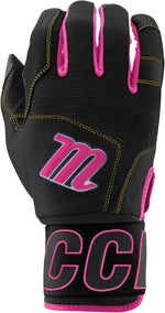 New Marucci Blacksmith Full WRAP Adult Batting Glove V2 Large Black/Pink
