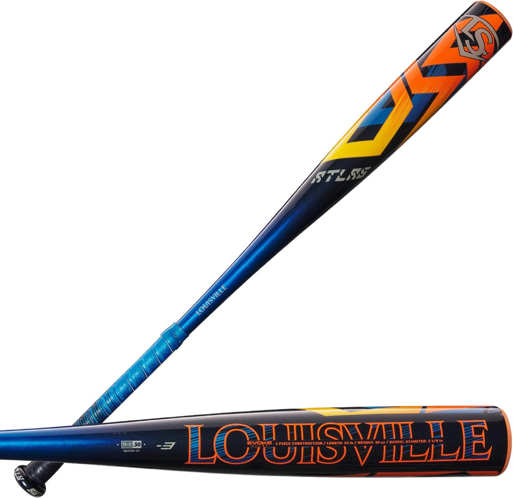 New Louisville Slugger 2024 Atlas (-3) BBCOR Bats Blue/Orange