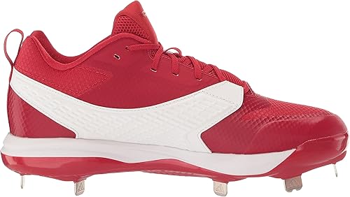 New Adidas Mens Icon 8 Metal Baseball Cleats Size 13 Red/White