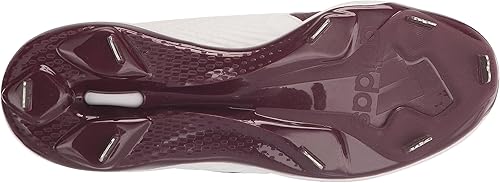 New Adidas Mens Icon 8 Metal Baseball Cleats Size 9.5 Maroon/White