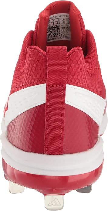 New Adidas Mens Icon 8 Metal Baseball Cleats Size 13 Red/White