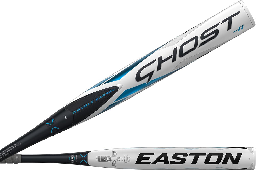 Easton | 2023 | Ghost Double Barrel Fastpitch Softball Bat | Approved for All Fields | -11 2 Pc. Composite
