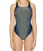 New Speedo Women's Swimsuit One Piece Creora Highclo Quantum Splice High Cut 12 Deep Perri