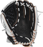 New Rawlings | Heart of The Hide Fastpitch Softball Glove | 12" | Basket Web | Left Hand Throw Black/White/Rose Gold