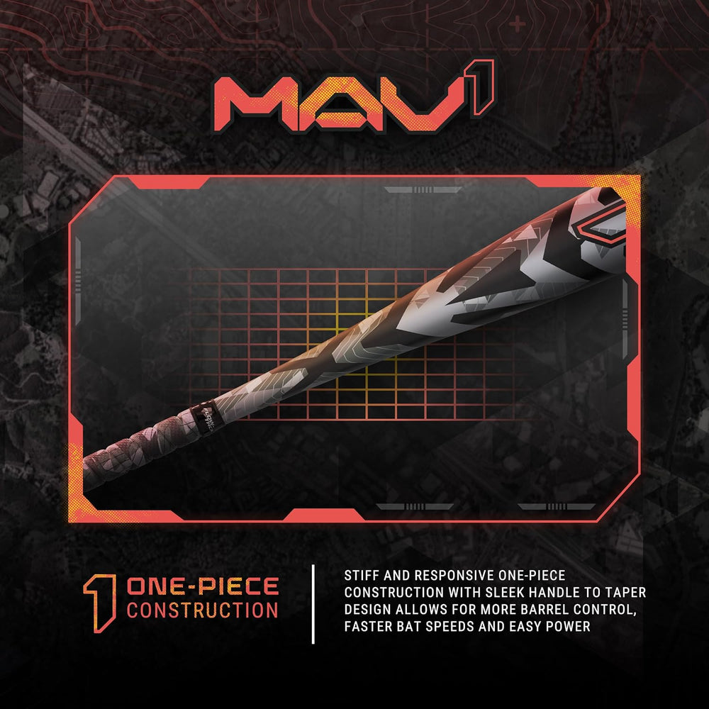 New Other Easton 2024 MAV1 Baseball Bat USSSA 28/18 1 Pc. Aluminum Black/Orange