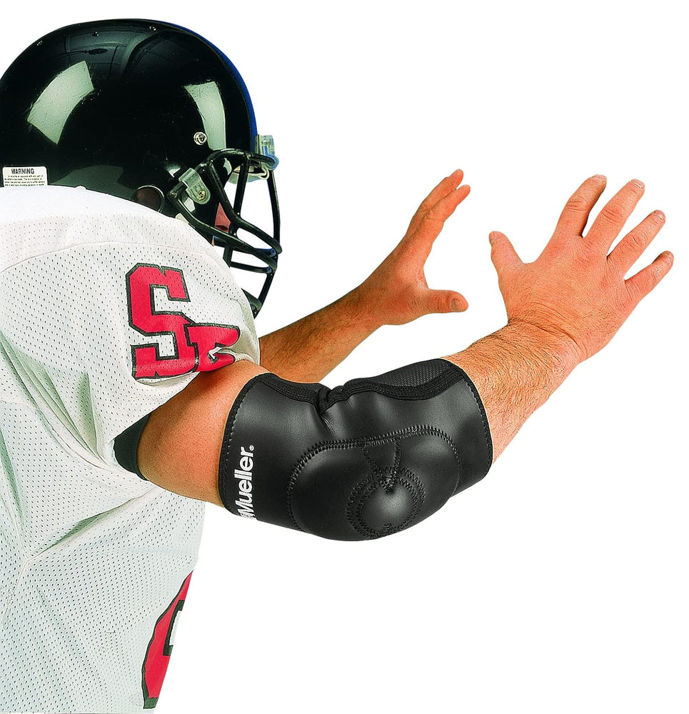 New MUELLER Padded Elbow Sleeve, Adult L/XL, Black/White One Sleeve