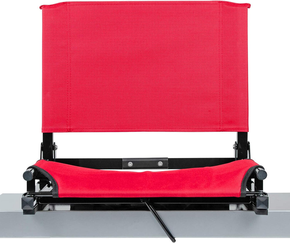 New The Stadium Chair Company Gamechanger Chair Red/Black 13.5″D x 17″W x16″ H