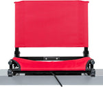 New The Stadium Chair Company Gamechanger Chair Red/Black 13.5″D x 17″W x16″ H