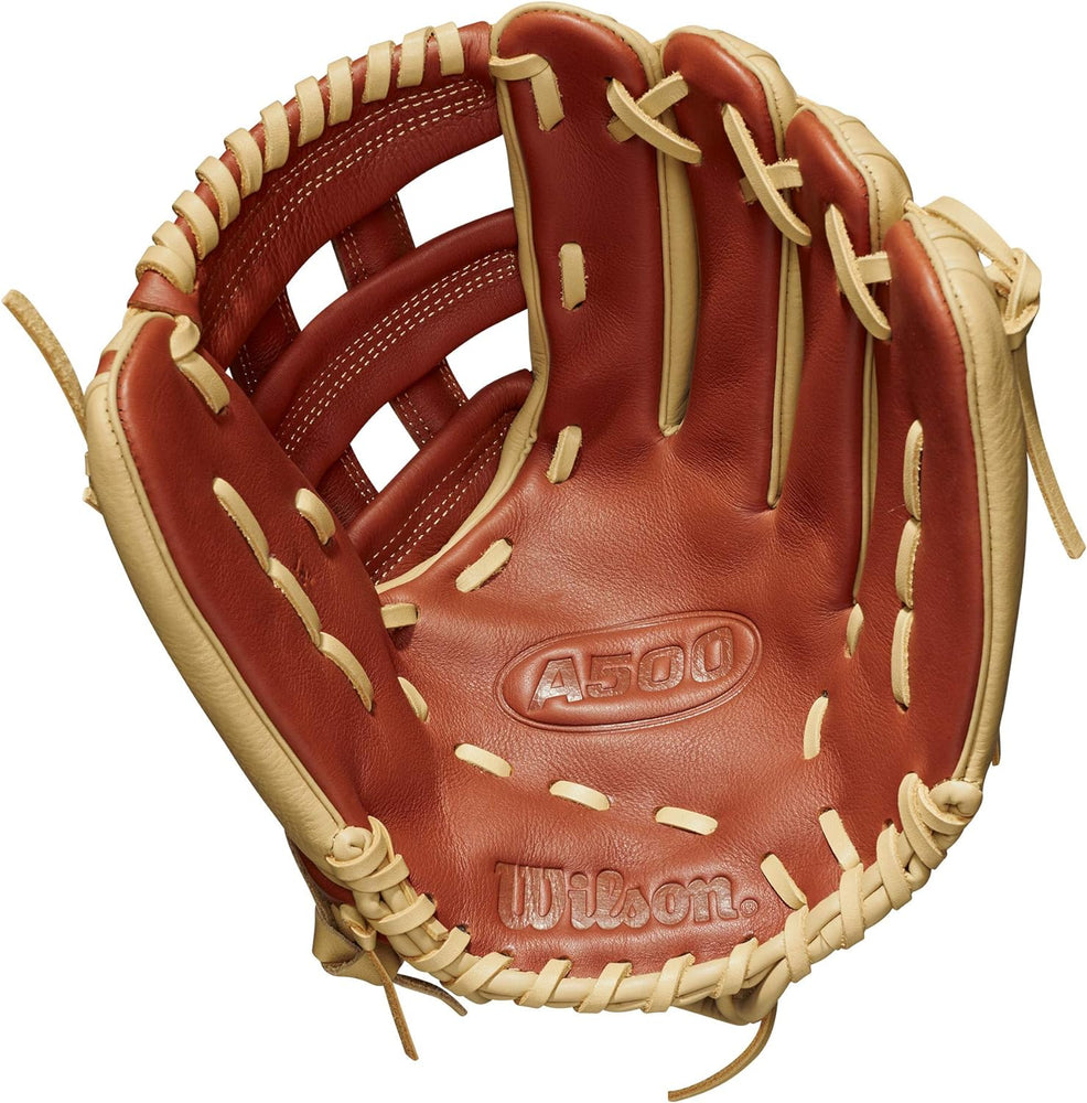 New Wilson A500 Series Utility Baseball Glove 12 Inch RHT Camel Tan PremierSports