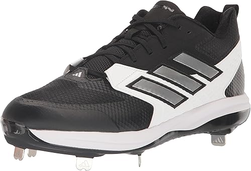 New Adidas Mens Icon 8 Metal Baseball Cleats Size 10 Black/White