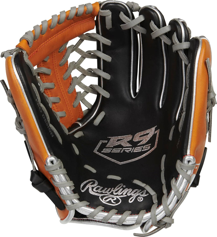 New Rawlings R9 CONTOUR Baseball Glove 11.5" Modified Trap-Eze Web RHT