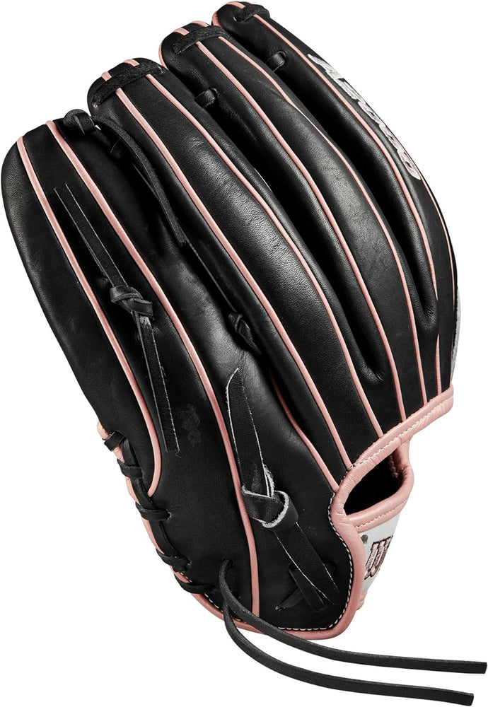 New WILSON 2024 A2000 H12 12” Infield Fastpitch Glove RHT Black/White/Pink
