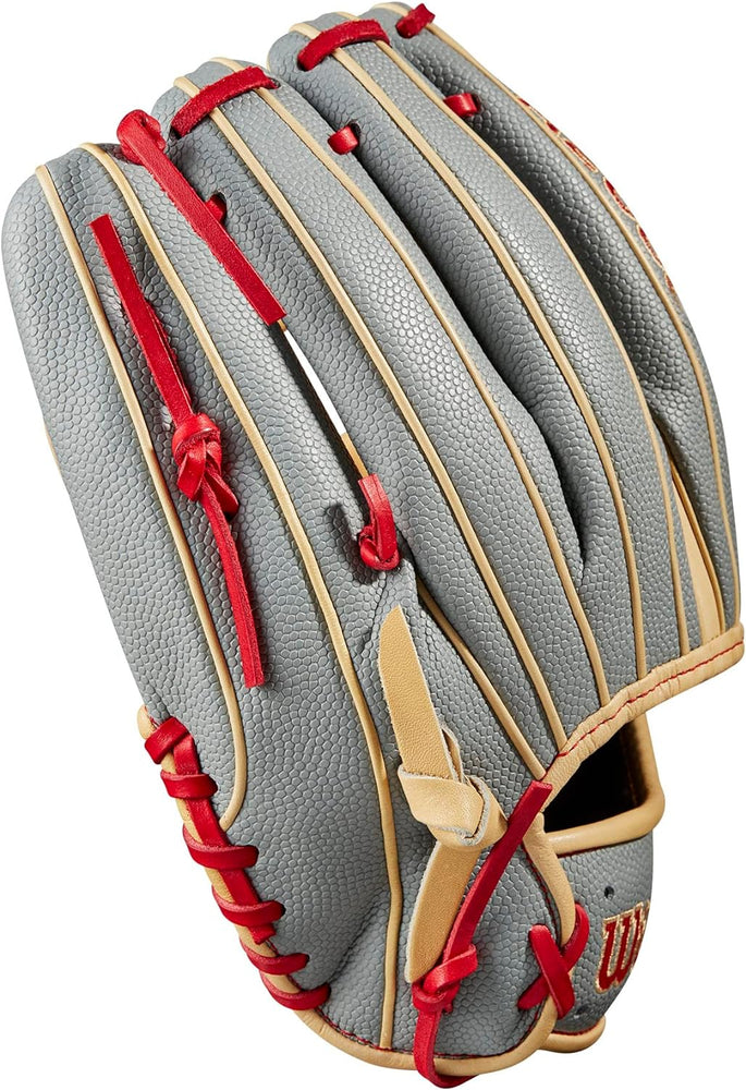 New WILSON A2000 11.75" Infield Baseball Glove RHT Gray/Tan/Red