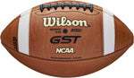 New Wilson GST Official Game Football NCAA Brown/White Ages 14 up