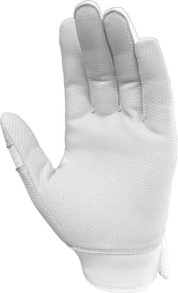 New Axe Pro-Fit Batting Gloves Cabretta Leather Adult large White/Gold