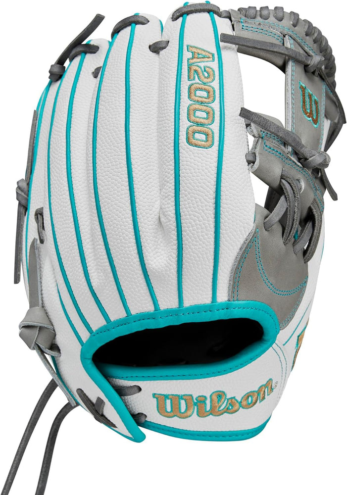 New WILSON 2024 A2000 H75SS 11.75” Infield Fastpitch Softball Glove White/Teal