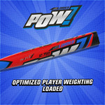 New Easton POW Slowpitch Softball Bat End Loaded 12.75 in Barrel Red/Blue