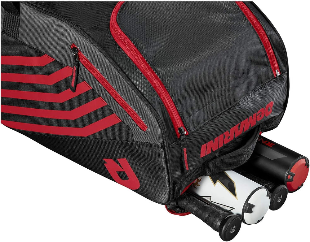 New DeMarini Momentum 2.0 Wheeled Bag Red/Black 36" L x 12" W x 12" H