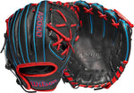 New Wilson A2000 Infield Baseball Gloves Series 11" PFX2 RHT Black/Red/Blue