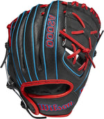 New Wilson A2000 Infield Baseball Gloves Series 11" PFX2 RHT Black/Red/Blue