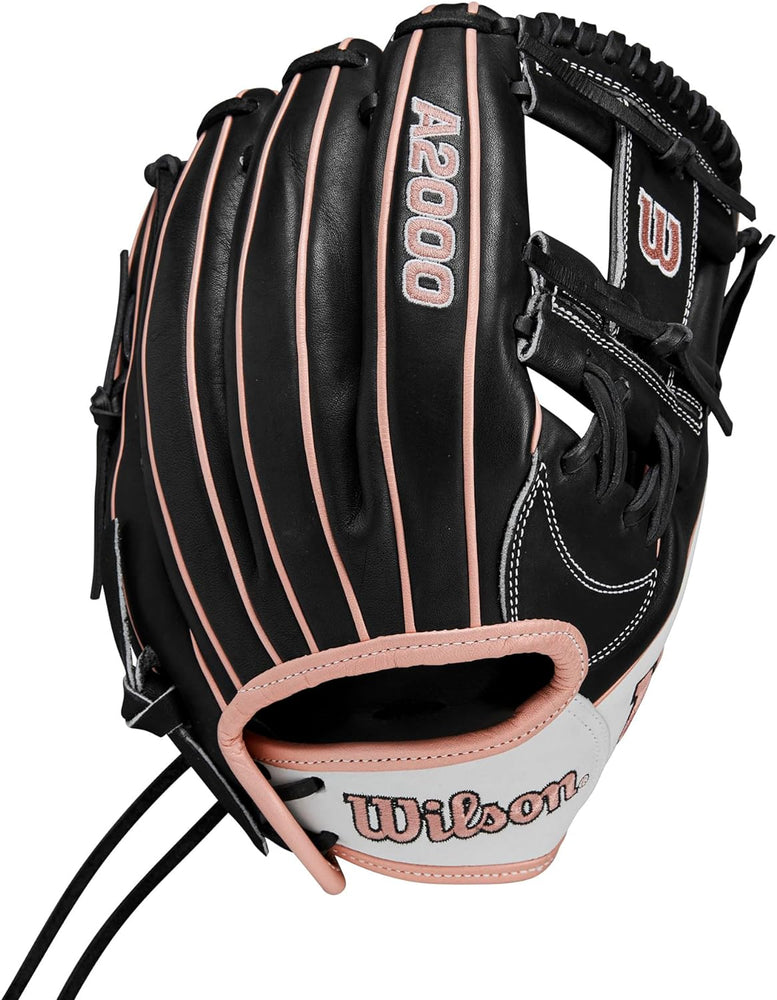 New WILSON 2024 A2000 H12 12” Infield Fastpitch Glove RHT Black/White/Pink