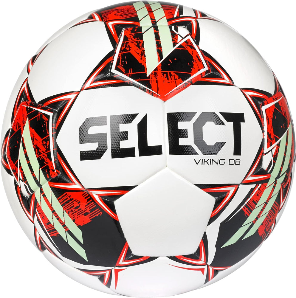 New Select Viking DB V22 Soccer Ball, White/Red/Green, Size 5