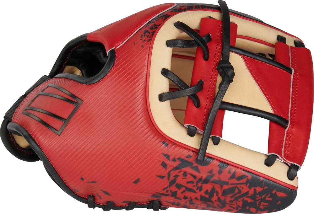 New REV1X 11.5" Infield Baseball Glove RHT Red/Tan/Black 3D-print