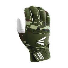 New Easton Youth Walk-Off Batting Gloves large Green Camo