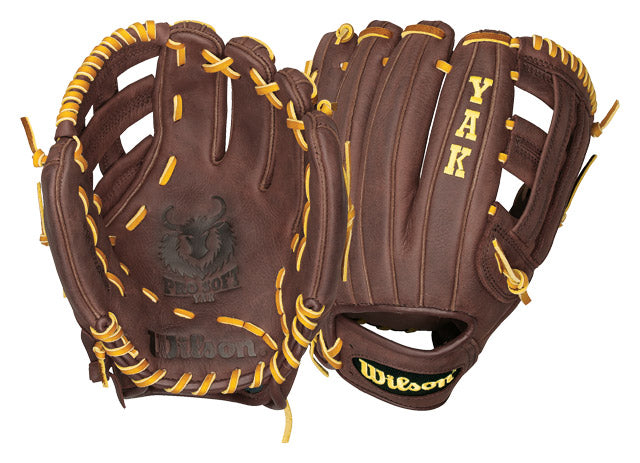 New Wilson A1500 Pro Soft Yak A1500BBBDW5 11.75" Baseball Glove Brown RHT