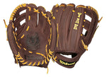 New Wilson A1500 Pro Soft Yak A1500BBBDW5 11.75" Baseball Glove Brown RHT