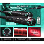 New 2025 Rawlings Mach AI -8 (2-3/4") USSSA Baseball Bat Black/Green