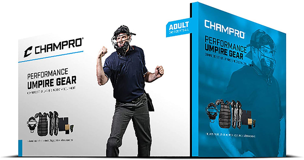 New Champro Starter Umpire Kit Black Professional Gear Adult OSFA Complete Set
