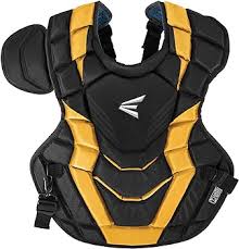 New Easton Elite X Chest Protector Adult 17" Blk/Yllw Baseball
