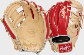 New Rawlings Heart of the Hide 11.5 Inch RHT Infield Baseball Glove Camel/Red