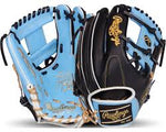 New Rawlings Heart of the Hide R2G 11.75" Infield Glove: PROR205-2CB RHT Blk/Blu