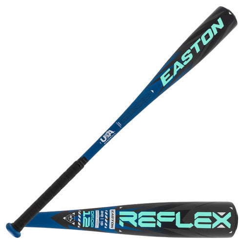 New 2025 Easton Reflex -12 USA Baseball Bat 1 Piece Alloy 2 1/2" Blu/Blk