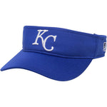New Outdoor Cap Inc. Team MLB Visor Kansas City Royals Royal/White OSFM