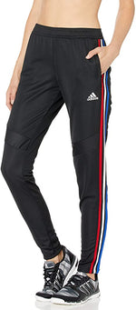New adidas Women's Tiro 19 Training Pants Size XL Black/Red/Blue/White FK9657