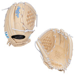 New Rawlings Heart of the Hide 12.5" Fastpitch Softball Glove RHT Tan/White