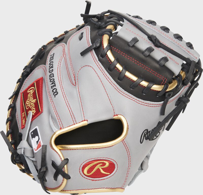 New Rawlings Heart of the Hide R2G 33" Catcher's Mitt Silver/Black/Gold RHT