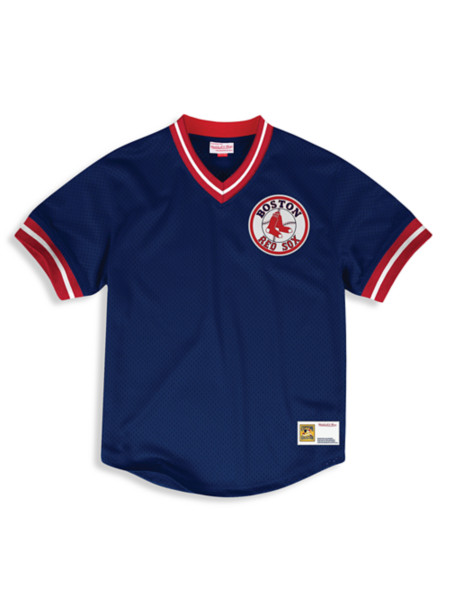 Mitchell & Ness Boston Red Sox Navy Blue Satin 3XL