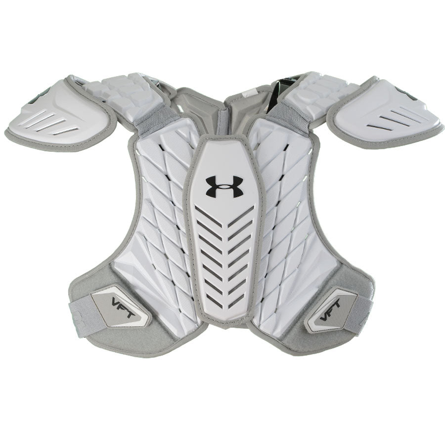 New Under Armour VFT+ 3 Shoulder Pad Large White/Silver