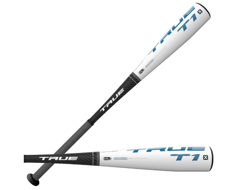 New TRUE T1X 2-3/4" Big Barrel USSSA Bat -10oz 30.5/20.5 (2020) Blk/Slvr/Wht