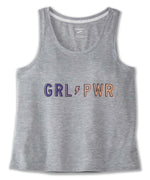 New Brooks Heather Ash 'Grl Pwr' Tank X-Small