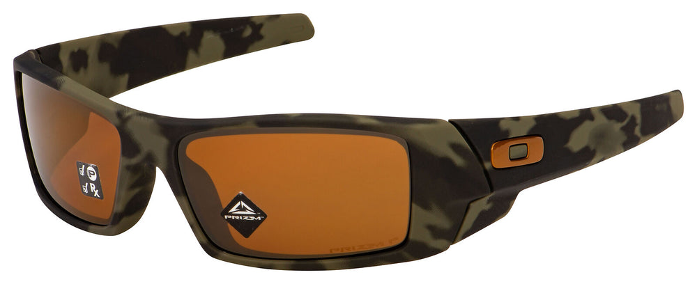 New Oakley Men's Oo9014 Gascan Rectangular Polarized Sunglasses Olive Camo